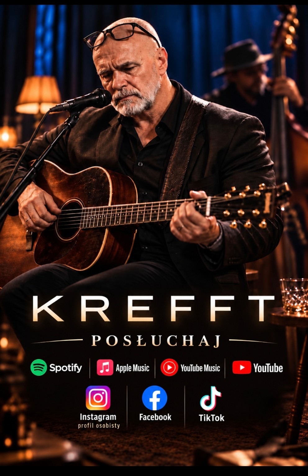 Plakat KREFFT z Wojciechem Krefftem na scenie